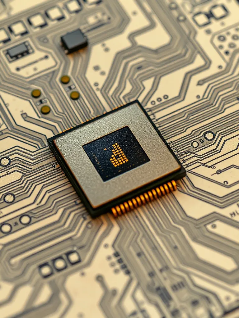 A close up of vintage technical blueprints of a computer pro